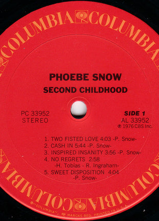 Phoebe Snow : Second Childhood (LP, Album)
