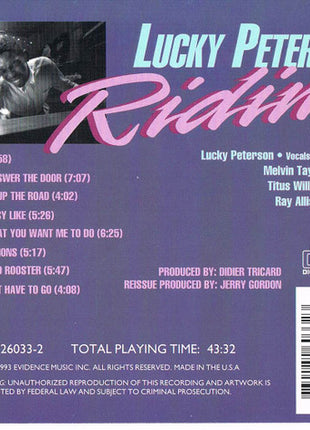 Lucky Peterson : Ridin' (CD, Album)