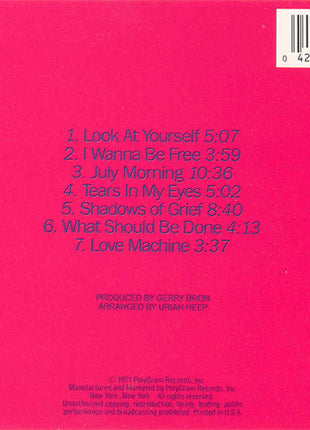 Uriah Heep : Look At Yourself (CD, Album, RE)