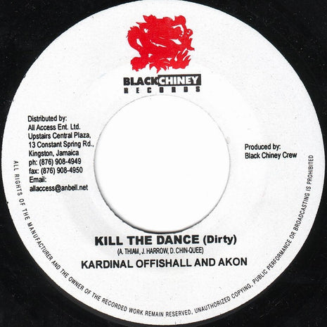 Kardinal Offishall And Akon : Kill The Dance (7")