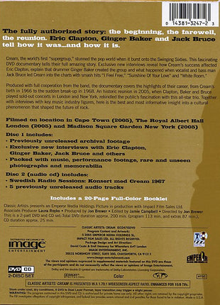 Cream (2) : Their Fully Authorised Story (DVD-V, Ltd, NTSC + CD + Box)