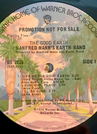 Manfred Mann's Earth Band : The Good Earth (LP, Album, Promo)