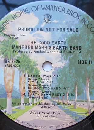 Manfred Mann's Earth Band : The Good Earth (LP, Album, Promo)