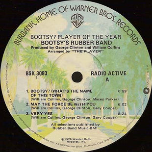 Bootsy's Rubber Band : Bootsy? Player Of The Year (LP, Album, Win)