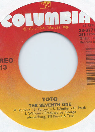 Toto : Pamela (7", Single, Car)