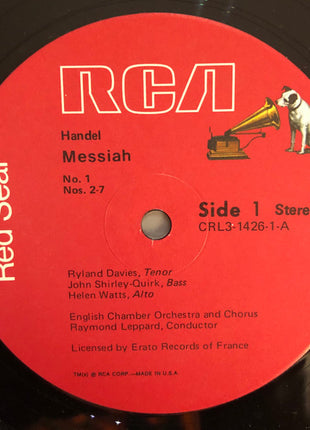 Georg Friedrich Händel, Felicity Palmer, Helen Watts, Ryland Davies, John Shirley-Quirk, English Chamber Orchestra And English Chamber Orchestra Choir, Raymond Leppard : Messiah (3xLP, Album + Box)