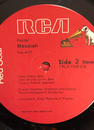 Georg Friedrich Händel, Felicity Palmer, Helen Watts, Ryland Davies, John Shirley-Quirk, English Chamber Orchestra And English Chamber Orchestra Choir, Raymond Leppard : Messiah (3xLP, Album + Box)