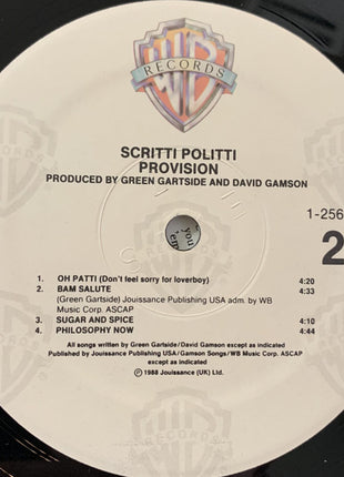 Scritti Politti : Provision (LP, Album, Spe)