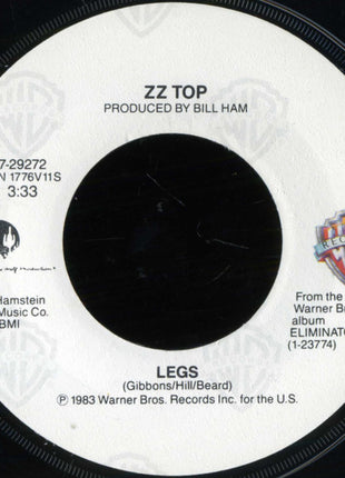 ZZ Top : Legs (7", Single, Win)