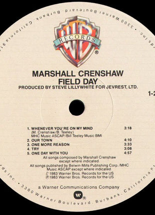 Marshall Crenshaw : Field Day (LP, Album, Win)
