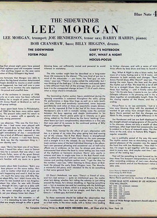 Lee Morgan : The Sidewinder (LP, Album, Mono)