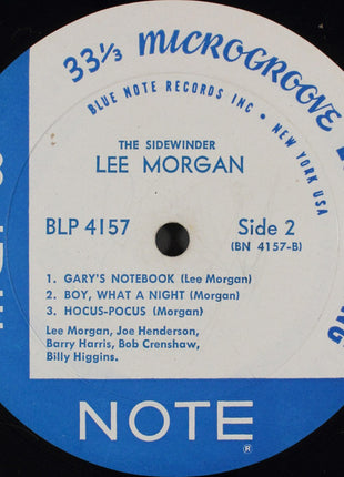Lee Morgan : The Sidewinder (LP, Album, Mono)