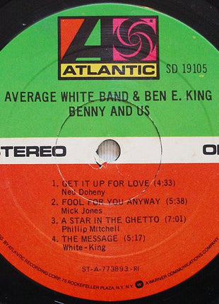 Average White Band & Ben E. King : Benny And Us (LP, Album, Ric)