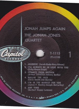 The Jonah Jones Quartet : Jonah Jumps Again (LP, Album, Mono)