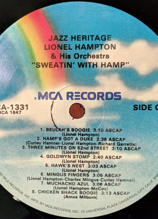 Lionel Hampton : Lionel Hampton 3 - Sweatin' With Hamp 1945 . 1950 (LP, Comp, Mono)