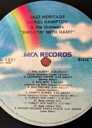 Lionel Hampton : Lionel Hampton 3 - Sweatin' With Hamp 1945 . 1950 (LP, Comp, Mono)