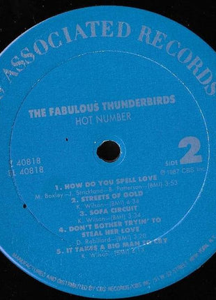 The Fabulous Thunderbirds : Hot Number (LP, Album)
