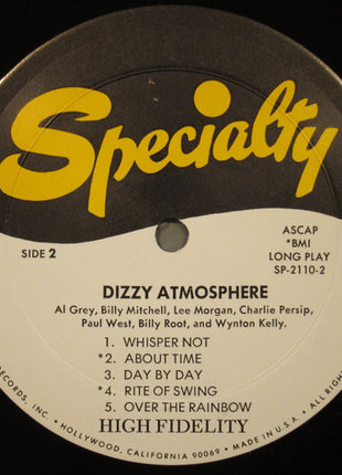 Al Grey, Billy Mitchell, Lee Morgan, Charlie Persip, Paul West, Billy Root, Wynton Kelly : Dizzy Atmosphere (LP, Album, RE)