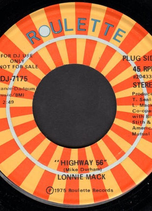 Lonnie Mack : Highway 56 (7", Promo)