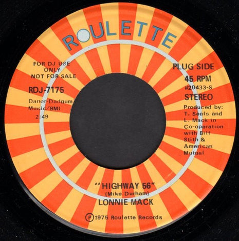 Lonnie Mack : Highway 56 (7", Promo)