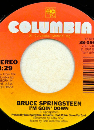 Bruce Springsteen : I'm Goin' Down (7", Single, Styrene, Pit)