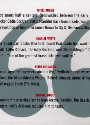 Various : Artist's Choice - Rolling Stones, Music That Matters To Them (CD, Comp)