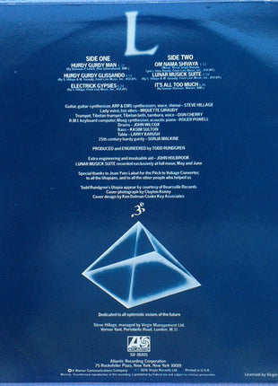 Steve Hillage : L (LP, Album, Pre)