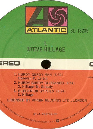 Steve Hillage : L (LP, Album, Pre)