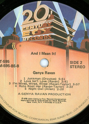Genya Ravan : ...And I Mean It! (LP, Album)