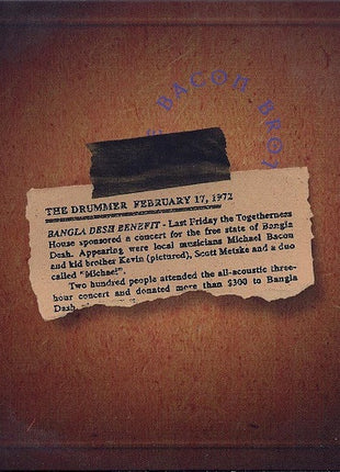 The Bacon Brothers (2) : Forosoco (CD, Album, Dig)