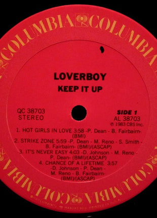 Loverboy : Keep It Up (LP, Album, Pit)