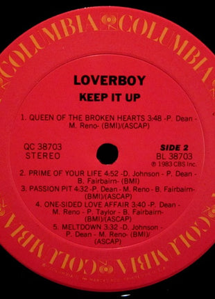 Loverboy : Keep It Up (LP, Album, Pit)