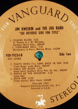 Jim Kweskin & The Jug Band : See Reverse Side For Title (LP, Album, Pit)