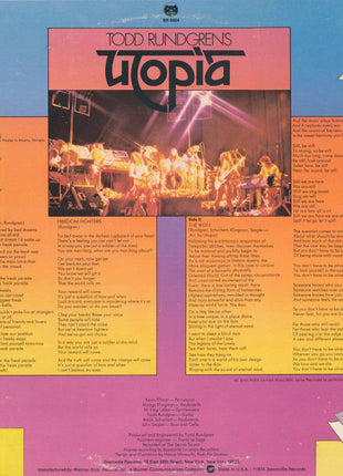 Utopia (5) : Todd Rundgren's Utopia (LP, Album, Win)