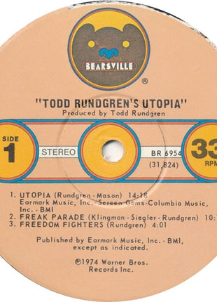 Utopia (5) : Todd Rundgren's Utopia (LP, Album, Win)