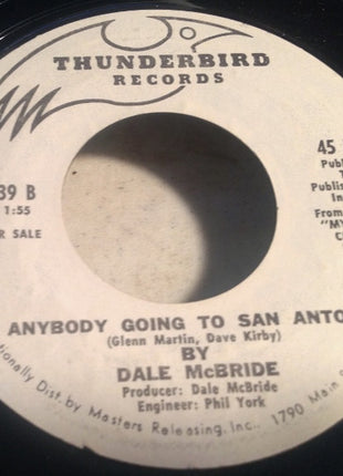 Dale McBride : Corpus Christi Wind / Anybody Going To San Antone (7", Promo)