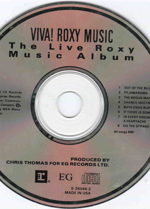 Roxy Music : Viva! Roxy Music - The Live Roxy Music Album (CD, Album, RE, RM)