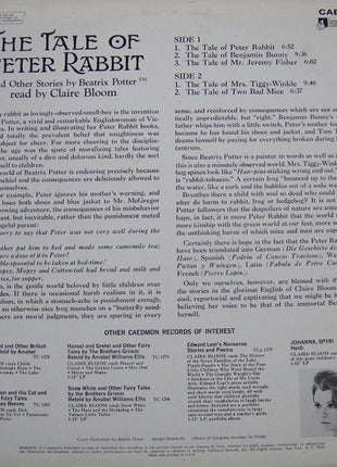 Claire Bloom, Beatrix Potter : The Tale Of Peter Rabbit And Other Stories By Beatrix Potter (LP)