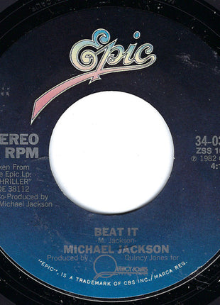 Michael Jackson : Beat It (7", Single, Styrene, Pit)