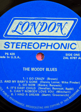 The Moody Blues : Go Now - The Moody Blues #1 (LP, Album, RE, AL )