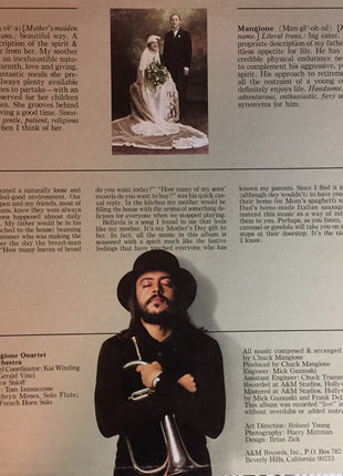 Chuck Mangione : Bellavia (LP, Album)