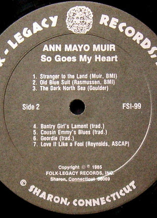 Ann Mayo Muir : So Goes My Heart (LP, Album)