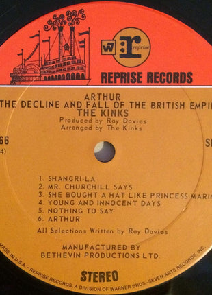The Kinks : Arthur Or The Decline And Fall Of The British Empire (LP, Album, Pit)
