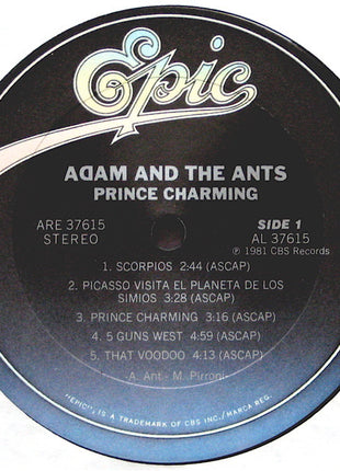 Adam And The Ants : Prince Charming (LP, Album, Pit)