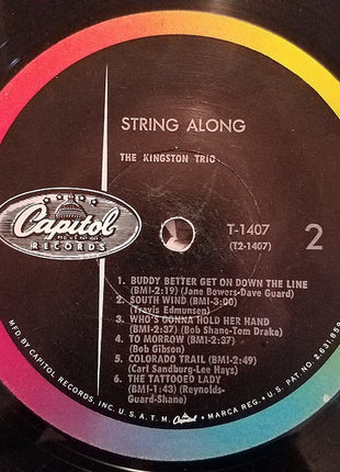 Kingston Trio : String Along (LP, Album, Mono, Scr)