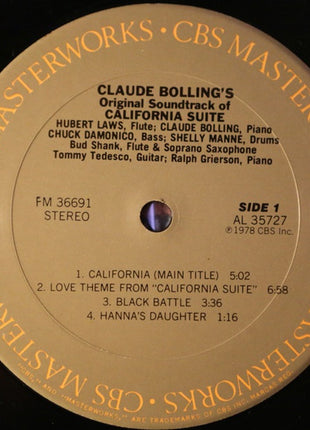 Claude Bolling / Hubert Laws : California Suite (LP, Album, RE)