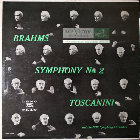 Johannes Brahms - Arturo Toscanini And The NBC Symphony Orchestra : Symphony No. 2 In D Major (LP, Album, RE)