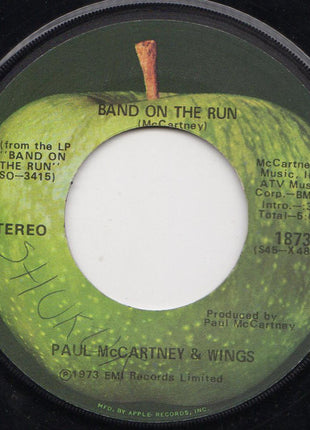 Wings (2) : Band On The Run (7", Single, Jac)