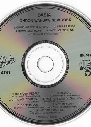 Basia : London Warsaw New York (CD, Album)