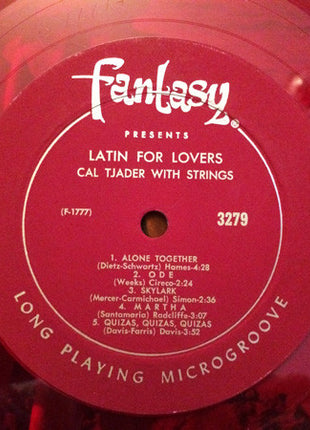 Cal Tjader : Latin For Lovers (LP, Album, Mono, Red)